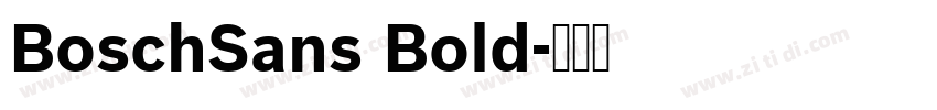 BoschSans Bold字体转换